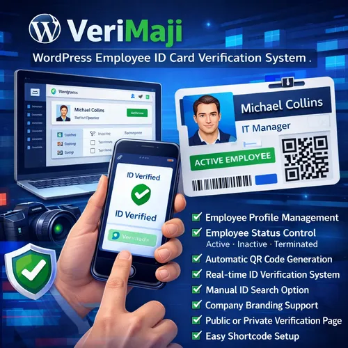 VeriMaji - WordPress Employee ID Card Verification System